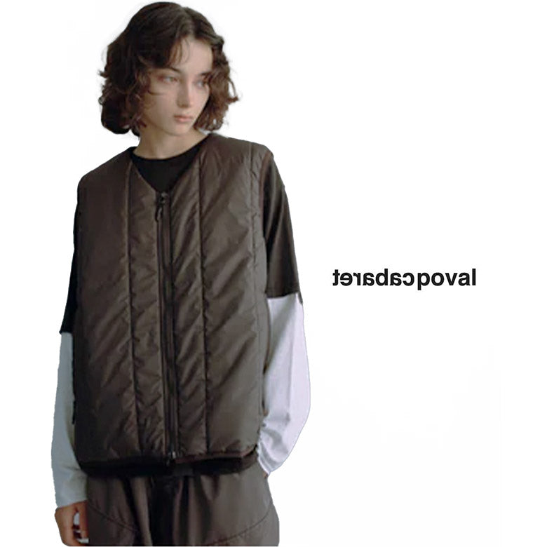 cabaret poval キャバレー ポバール Aircrew Puff Vest  エアクルーパフベスト  made in japan 日本製 ブラック