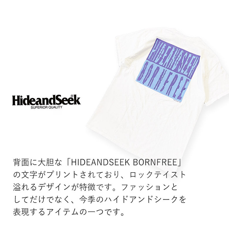 HIDE AND SEEK ハイドアンドシーク / S-Garden S/S Tee (24ss)  ガーデン Tシャツ / ホワイト