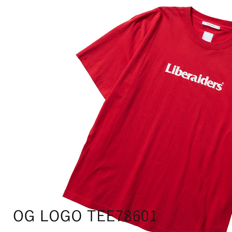 Liberaiders (リベレイダース) 24 F/W オージーロゴ Tシャツ OG LOGO TEE 78601 レッド