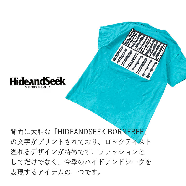 HIDE AND SEEK ハイドアンドシーク / S-Garden S/S Tee (24ss)  ガーデン Tシャツ / S-グリーン