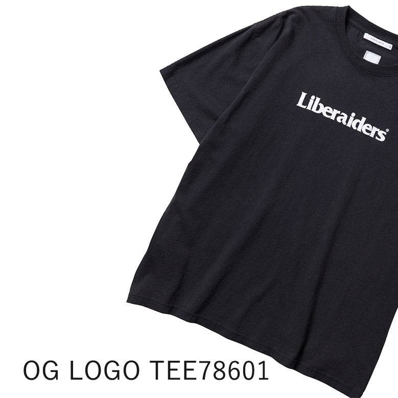 Liberaiders (リベレイダース) 24 F/W オージーロゴ Tシャツ OG LOGO TEE 78601 ブラック