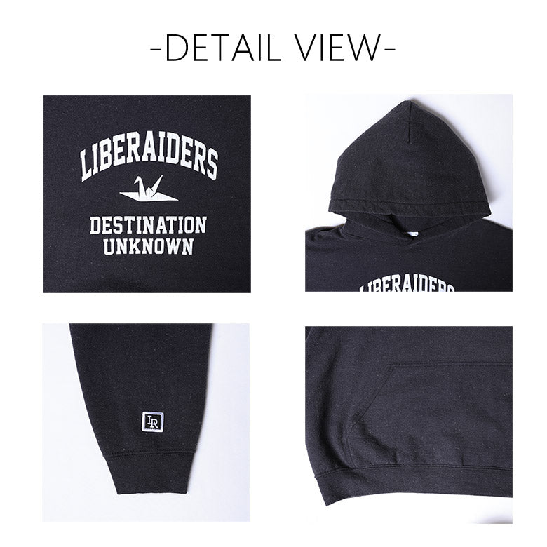 Liberaiders (リベレイダース) 24 F/W カレッジロゴ フーディー COLLEGE LOGO HOODIE 78307 ブラック