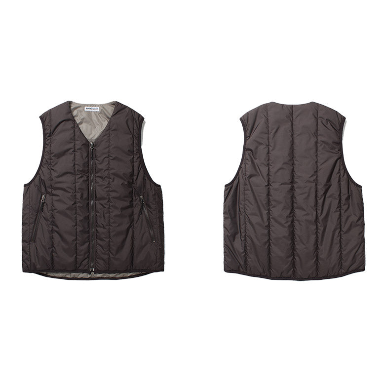 cabaret poval キャバレー ポバール Aircrew Puff Vest  エアクルーパフベスト  made in japan 日本製 グレー