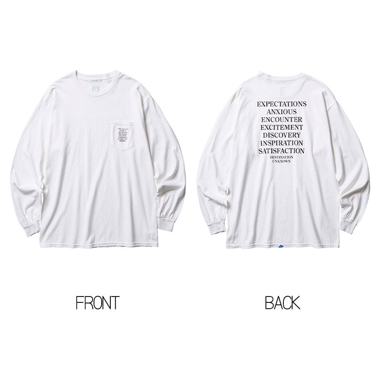 Liberaiders (リベレイダース) 24 F/W ポケットロンT POCKET L/S TEE 78502 ホワイト