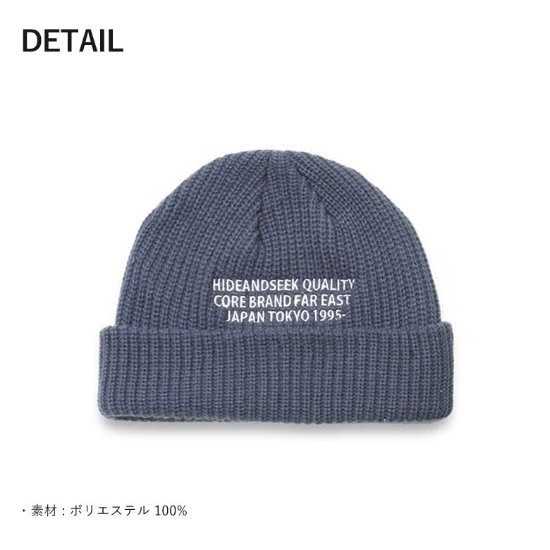 HIDE AND SEEK / ハイドアンドシーク Knit Cap ニットキャップ ビーニー(23AW)  ブルー