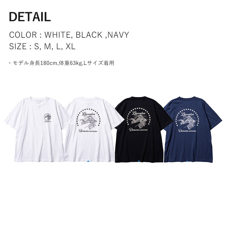 Liberaiders (リベレイダース) 24 F/W タイトル シークエンス Tシャツ TITLE SEQUENCE TEE 78602 ネイビー