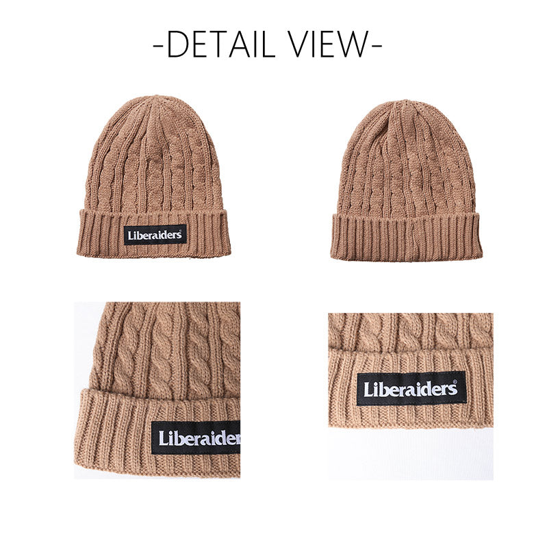 Liberaiders (リベレイダース) 24 F/W ケーブルニット キャップ CABLE KNIT CAP 78906  ベージュ