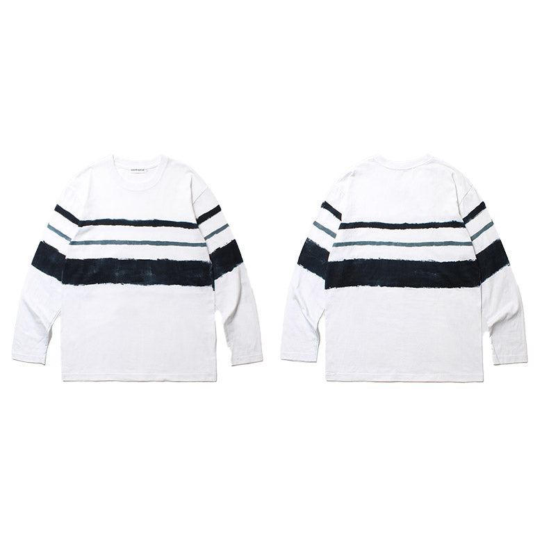 cabaret poval キャバレー ポバール Hand Dye Stripe Top 手染め ストライプ L/S ロンT