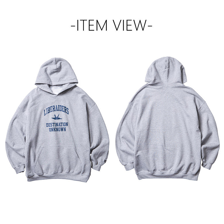 Liberaiders (リベレイダース) 24 F/W カレッジロゴ フーディー COLLEGE LOGO HOODIE 78307 グレー