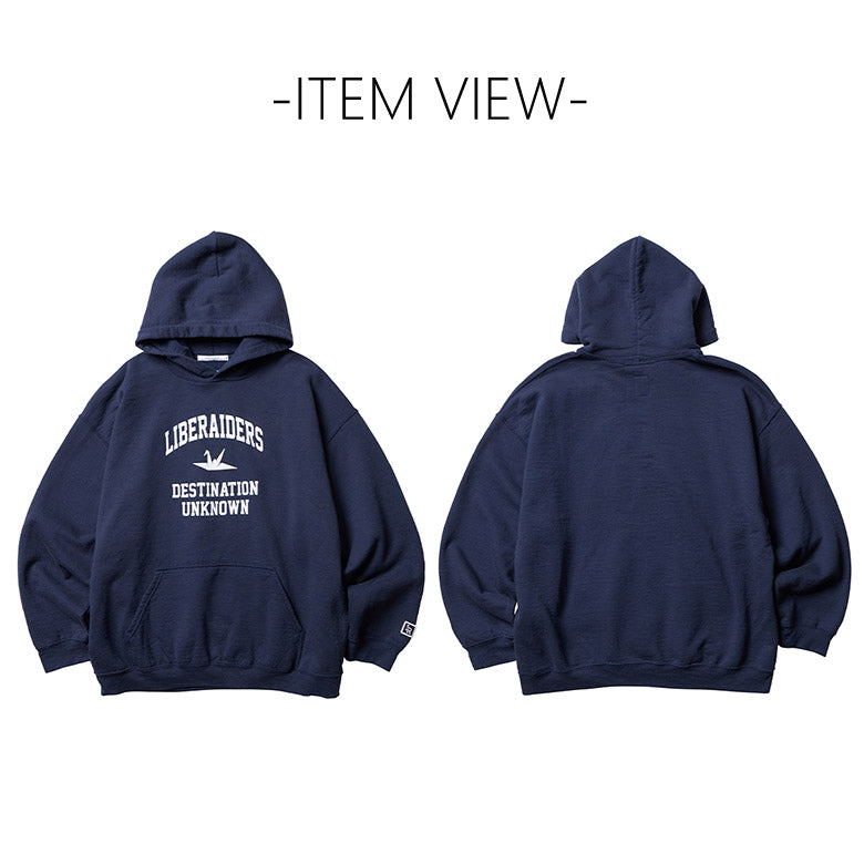 Liberaiders (リベレイダース) 24 F/W カレッジロゴ フーディー COLLEGE LOGO HOODIE 78307 ネイビー