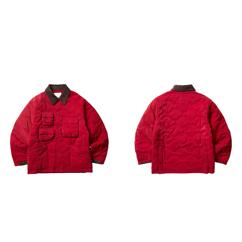 Liberaiders (リベレイダース) 24 F/W  キルティングミリタリージャケット QUILTED MILITARY JACKET レッド