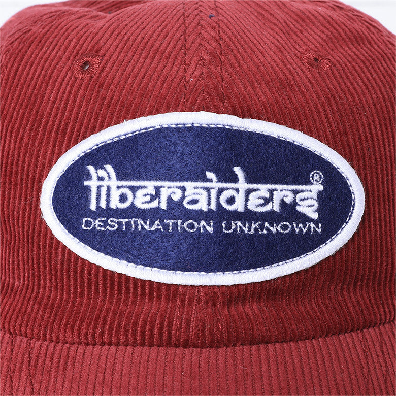 Liberaiders (リベレイダース) 24 F/W オーバルロゴコーデュロイキャップ OVAL LOGO CORDUROY CAP 78902 バーガンディ