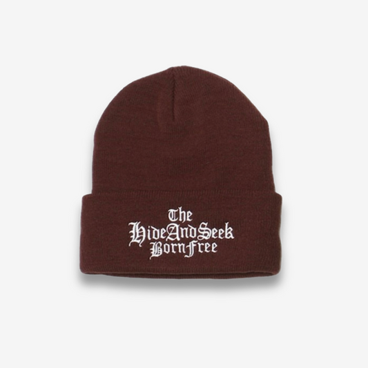 HIDE AND SEEK THE H&S KNIT CAP / BROWN