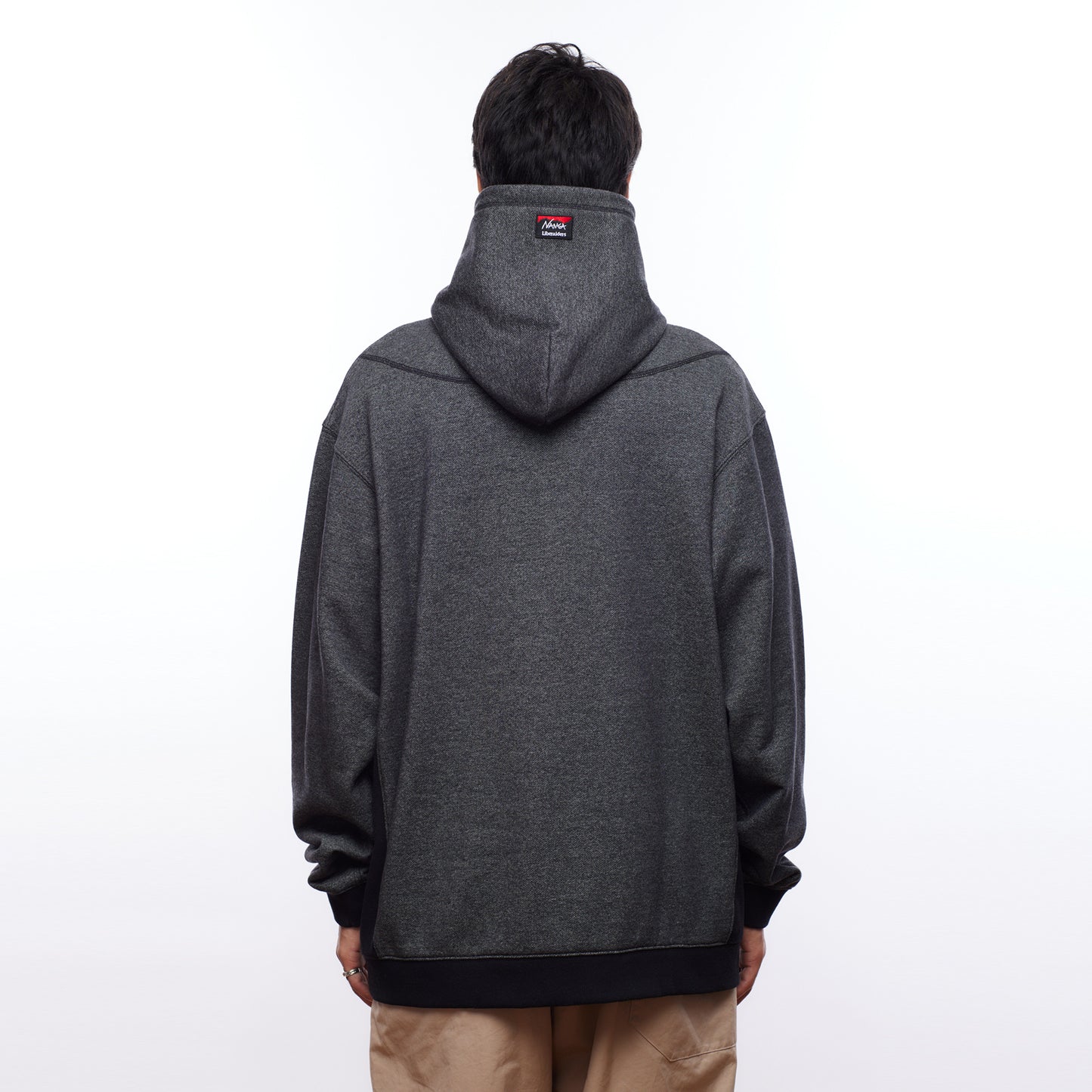 NANGA X LIBERAIDERS (ナンガ リベレイダース) ECO HYBRID HOODIE エコハイブリッド スウェット パーカー ブラック