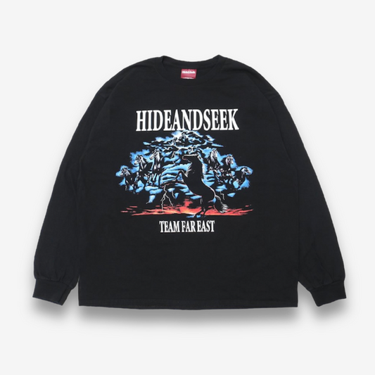 HIDE AND SEEK HORSE L/S TEE / FRONT
