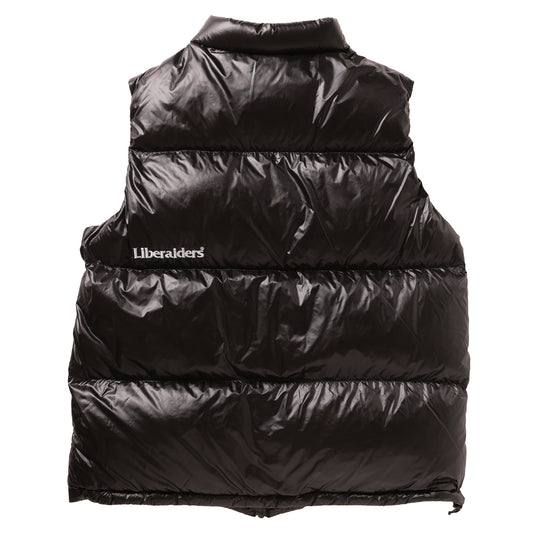 NANGA X LIBERAIDERS  (ナンガ リベレイダース) RIPSTOP NYLON DOWN VEST リップストップ ダウンベスト ブラック