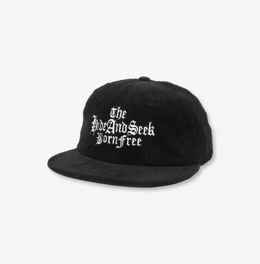 HIDE AND SEEK / The H&S Cord CAP(24ss) / BLACK