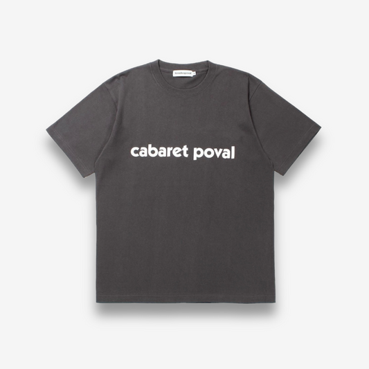 cabaret poval (キャバレー ポバール) / Logo T-shirt (ロゴ Tシャツ) / スミ