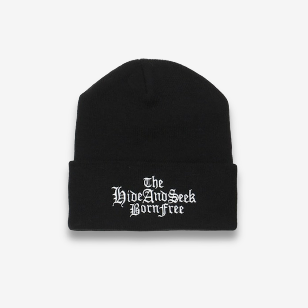 HIDE AND SEEK THE H&S KNIT CAP / BLACK