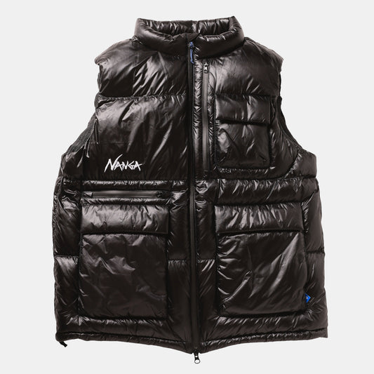 NANGA X LIBERAIDERS  (ナンガ リベレイダース) RIPSTOP NYLON DOWN VEST リップストップ ダウンベスト ブラック