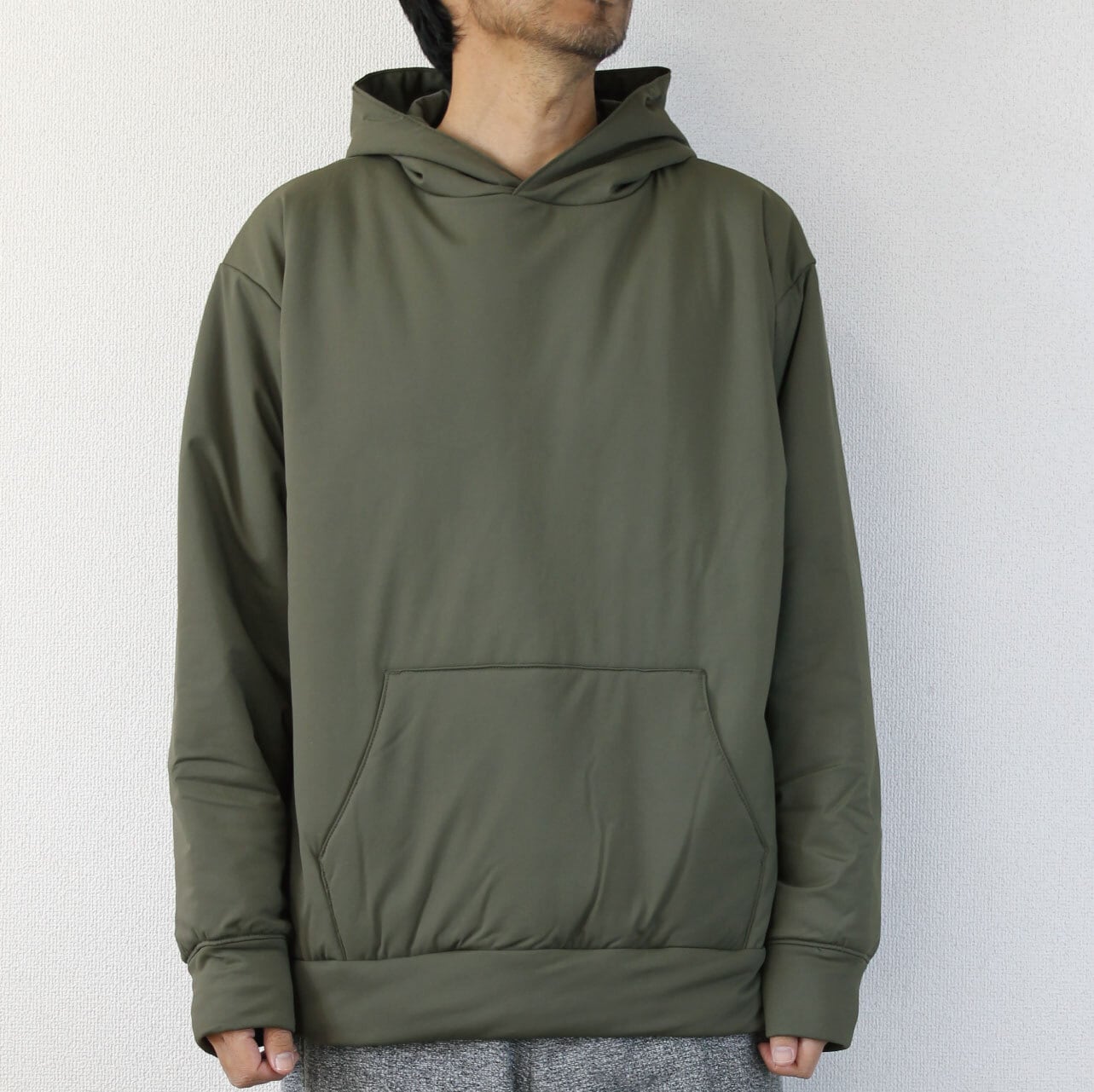 Liss / PADDING CUT&SEWN PULL PARKER / KHAKI