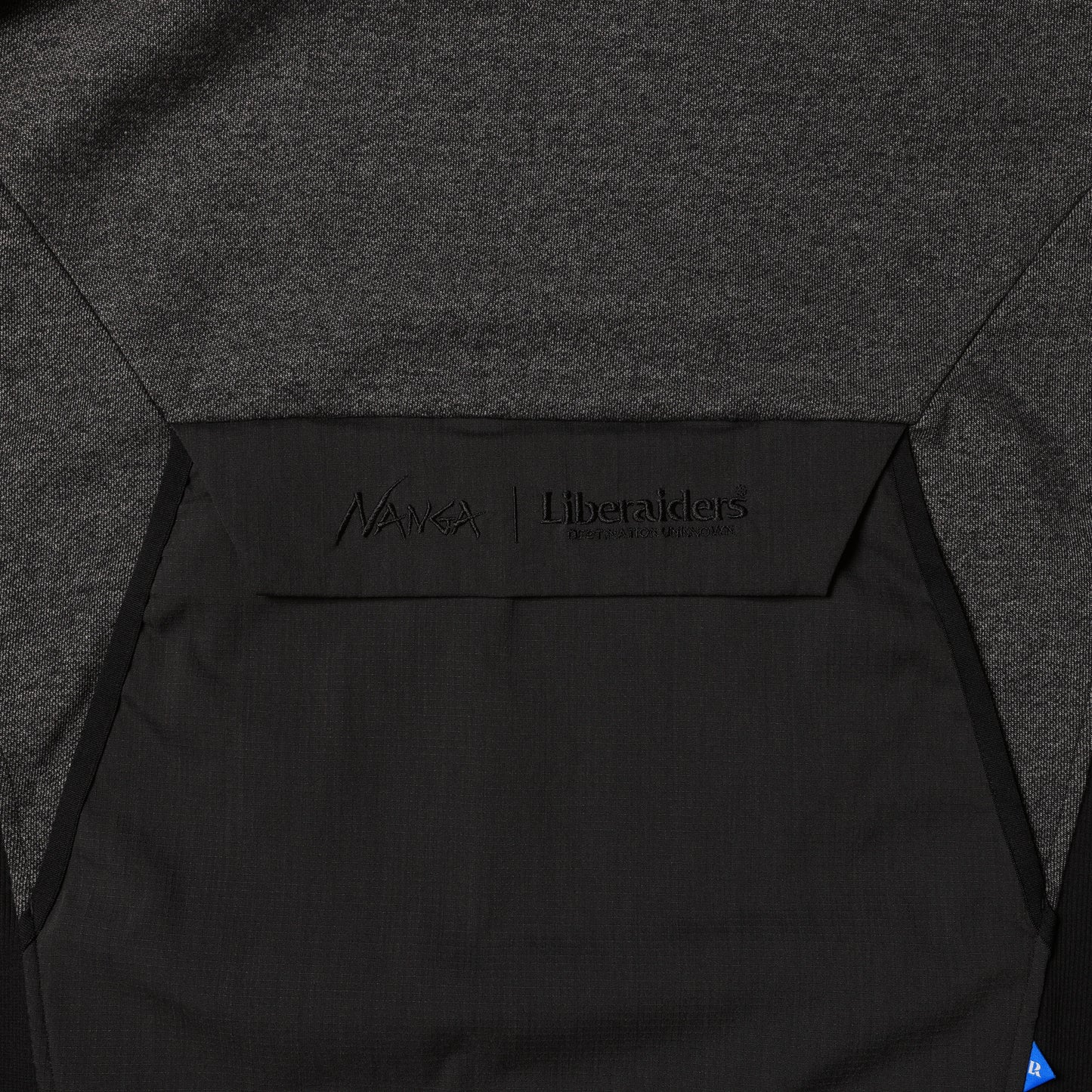 NANGA X LIBERAIDERS (ナンガ リベレイダース) ECO HYBRID HOODIE エコハイブリッド スウェット パーカー ブラック