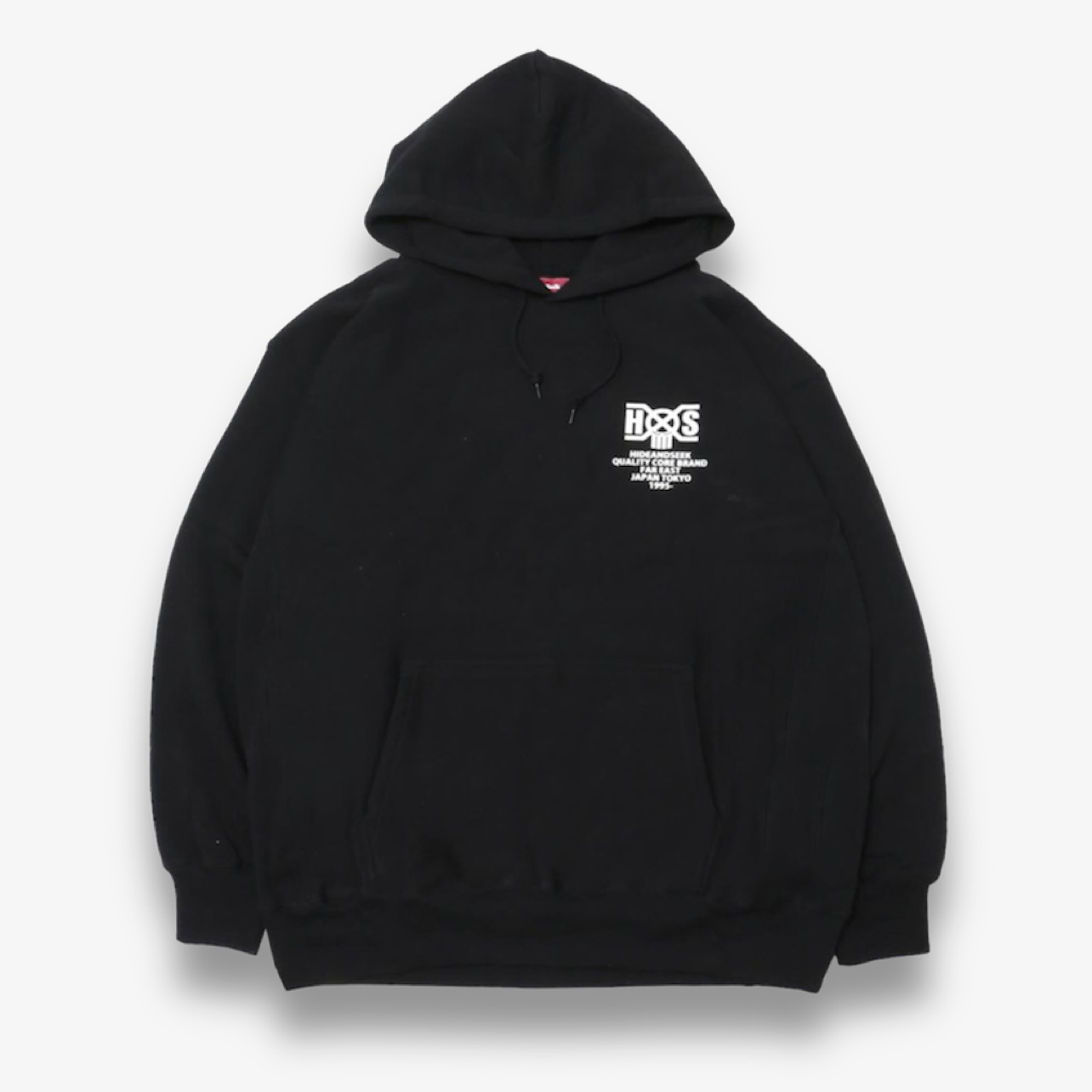 HIDE AND SEEK × BOUNTY HUNTER HS × BH HOODED SWEAT SHIRT / BLACK