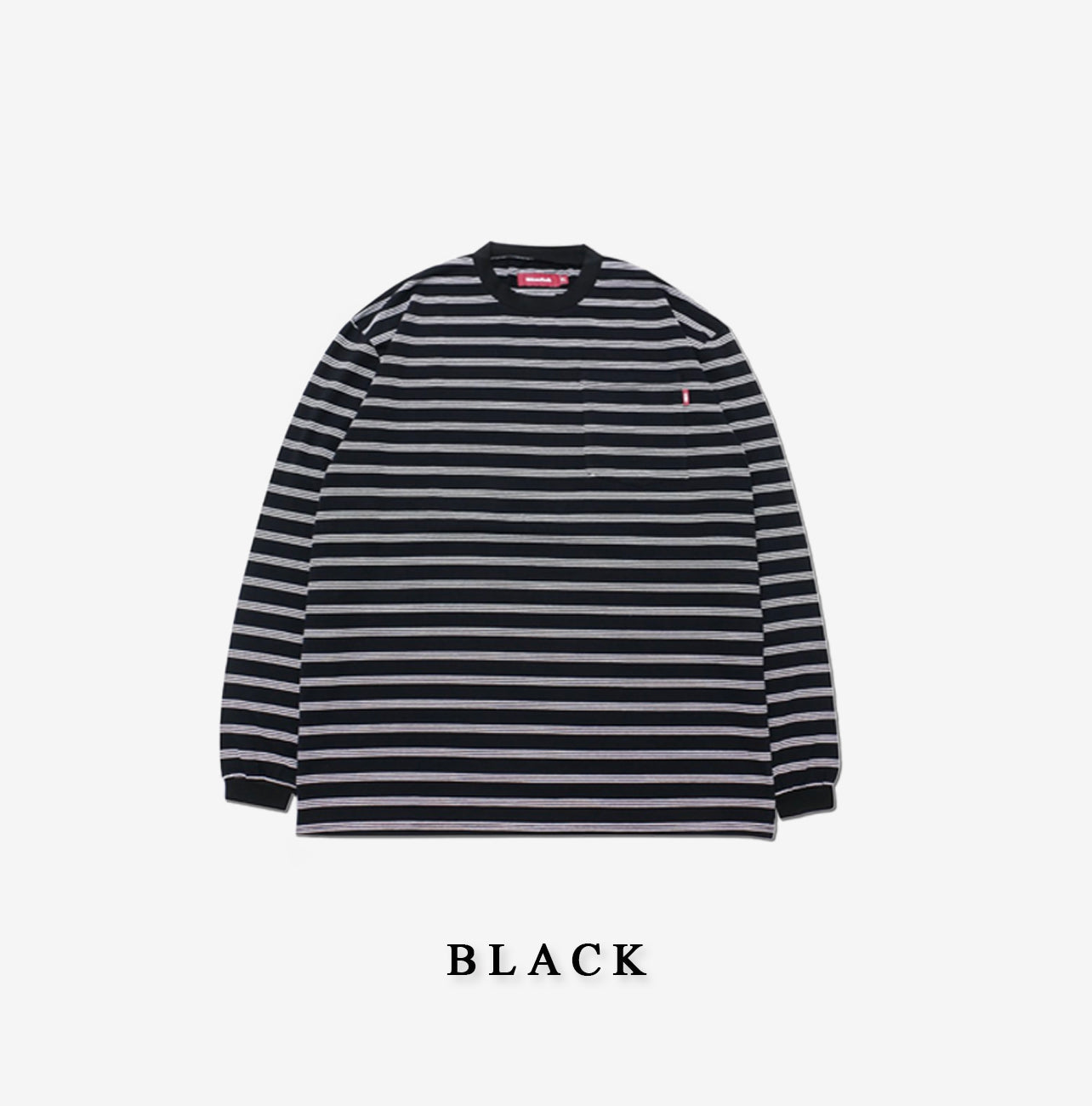 HIDE AND SEEK / Striped Pocket L/S Tee (23AW)