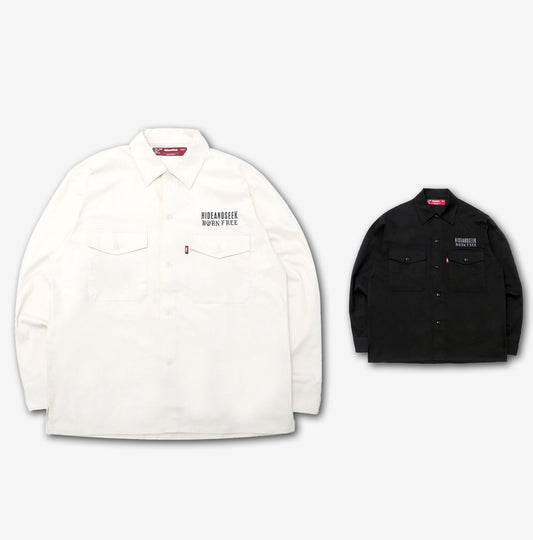 HIDE AND SEEK / Work L/S Shirt(23aw)